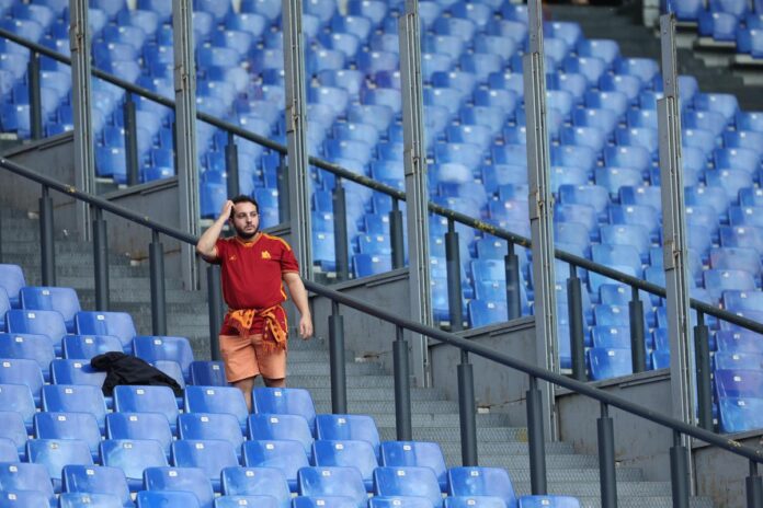 roma-udinese,-curva-sud-vuota-per-protesta-contro-la-societa