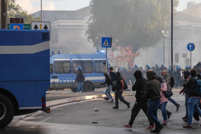 scontri-corteo-pro-palestina-a-roma,-4-i-fermati:-tra-loro-un-arresto-e-2-denunce